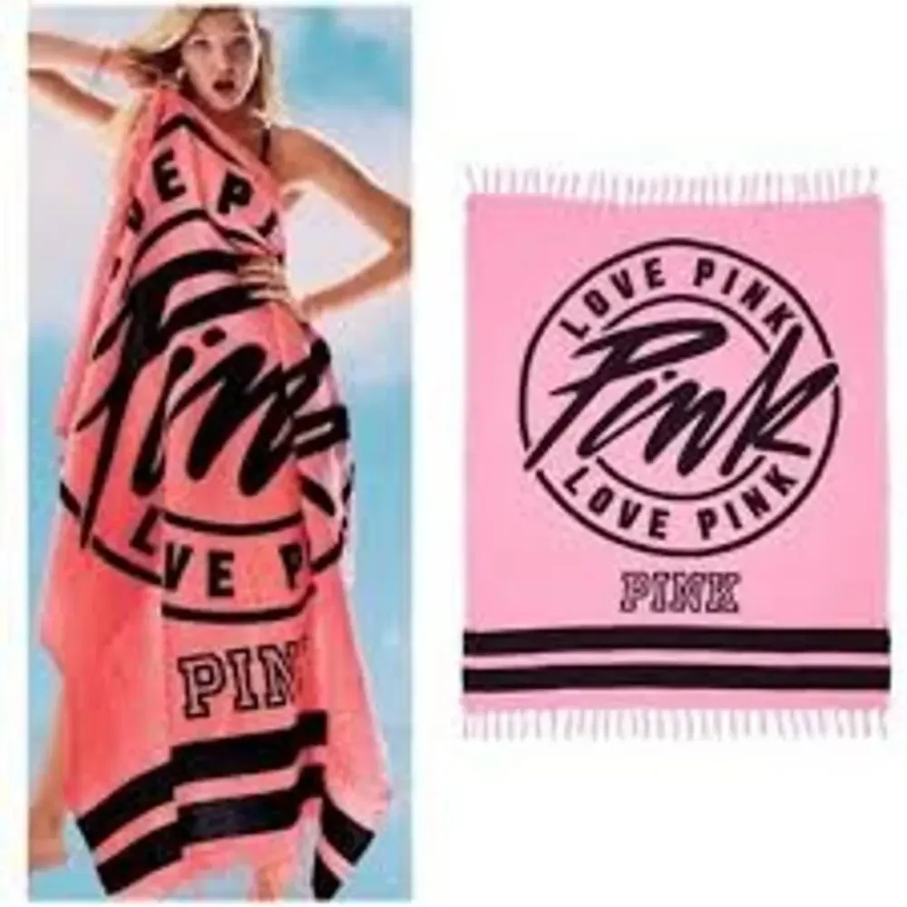 VICTORIA'S SECRET AquaThrow Beach Blanket VACATION TRAVEL CRUISE RESORT VS PINK